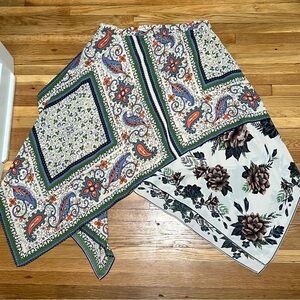 Maeve by Anthropologie Floral and Paisley Scarf Print Skirt